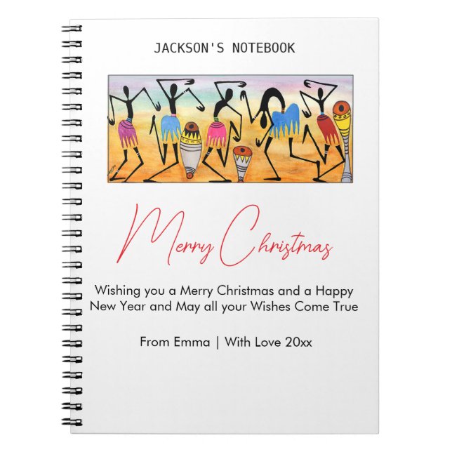 Cuaderno Una celebración de navidad deliciosa, deliciosa (Frente)