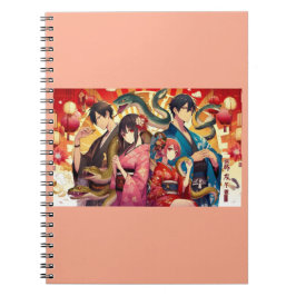 Cuaderno Una celebración lunar pasada con serpientes