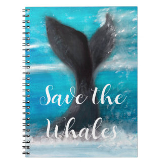 Cuaderno Una cola de ballena - Salven a las ballenas