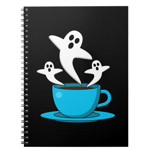 Cuaderno Una copa de café para fumar fantasma (Frente)