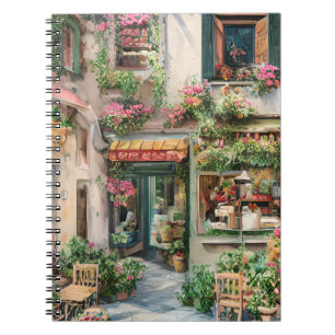 Cuaderno Una escena callejera italiana Serie de diseño de e