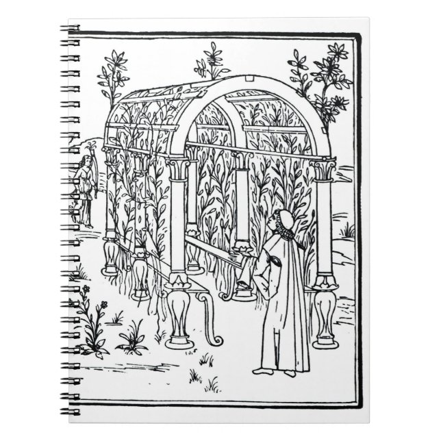 Cuaderno Una escena del jardín, de "Hypnerotomachia (Frente)