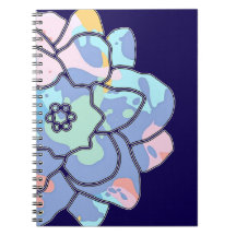 Una flor hecha de manchas de pintura