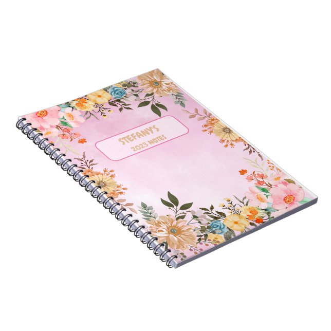Cuaderno Una floral colorida (Lado Derecho)