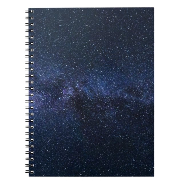 Cuaderno Una galaxia de estrellas en el cielo nocturno (Frente)