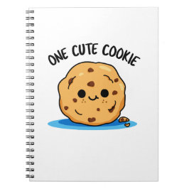 Cuaderno Una galleta linda broma divertida de comida 