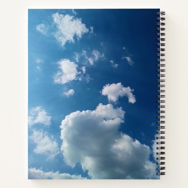 Cuaderno Una gran nube (Reverso)
