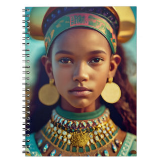 Cuaderno Una hermosa chica de las tribus del este de África