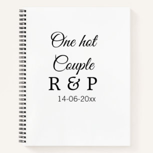 Cuaderno Una letra inicial de nombre de pareja caliente tex