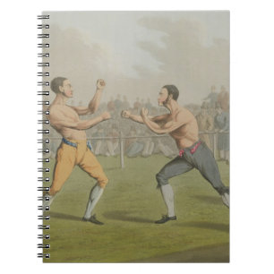 Cuaderno Una lucha premiada, aquatinted por I. Clark, pub.