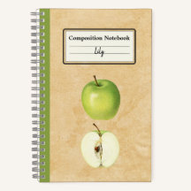 Una manzana verde y una composición semipersonaliz