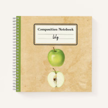 Una manzana verde y una composición semipersonaliz