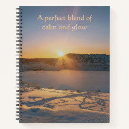 Cuaderno Una mezcla perfecta Calma resplandor Invierno
