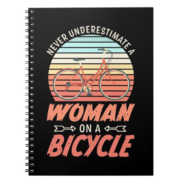 Cuaderno Una Mujer En Una Bicicleta (Frente)
