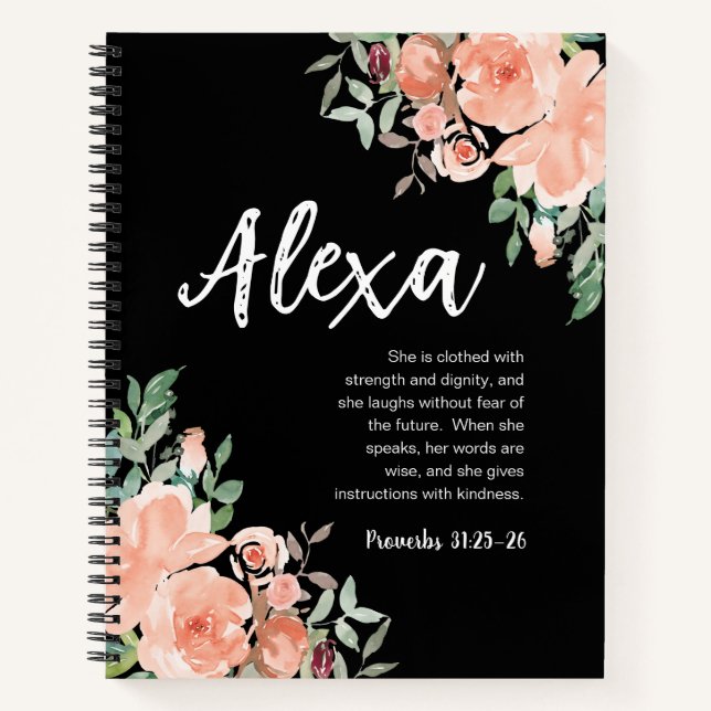 Cuaderno Una mujer virtuosa proverbe 31 Scripture Journal (Anverso)