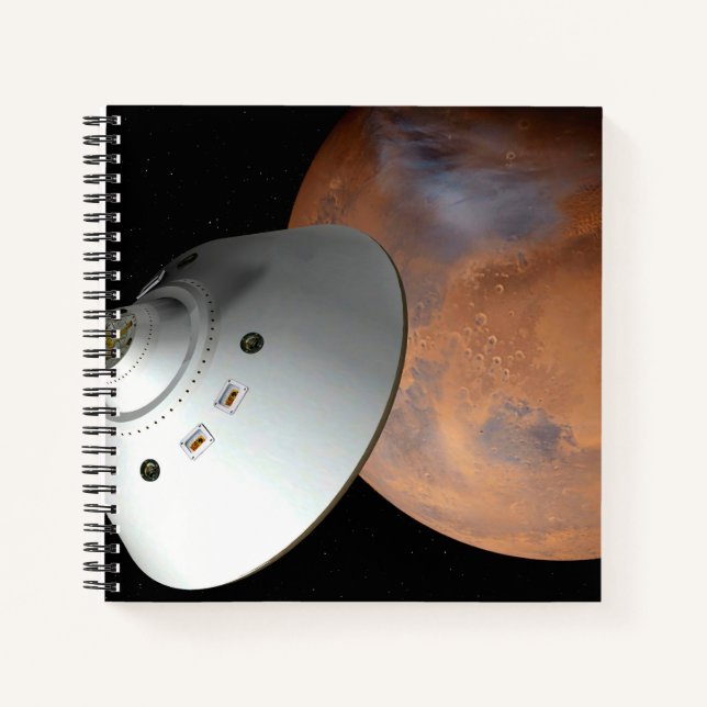 Cuaderno Una Nave Espacial Encendida En El Aire Aproximándo (Anverso)