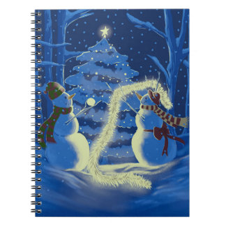 Cuaderno Una Navidad de muñeco de nieve