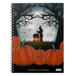Cuaderno Una noche de brujería en el parche de calabaza