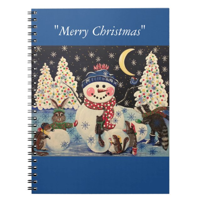 Cuaderno "Una noche mágica en la nieve" (Frente)