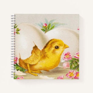Cuaderno "Una ofrenda de Pascua" Tarjeta Victoriana antigua