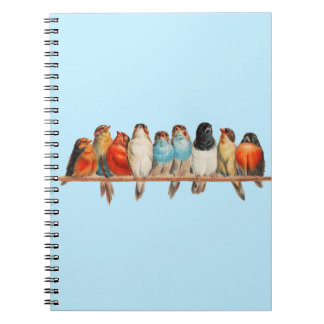 Cuaderno Una percha de aves, por Hector Giacomelli