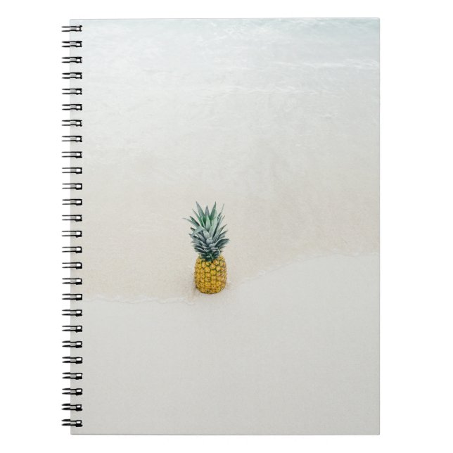 Cuaderno Una piña en la playa (Frente)