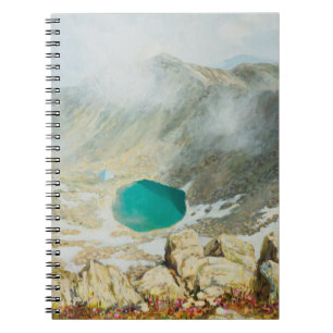Cuaderno Una pintura al óleo sobre lienzo del pico más alto