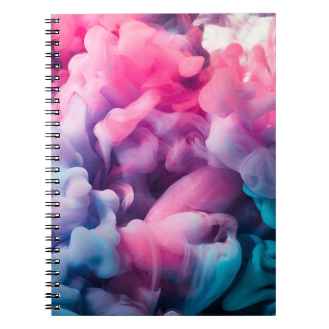 Cuaderno Una pizca de pintura. Resumen de fondo abstracto,  (Frente)