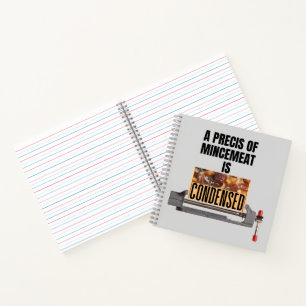 Cuaderno Una precisión de Mincemeat es condensada