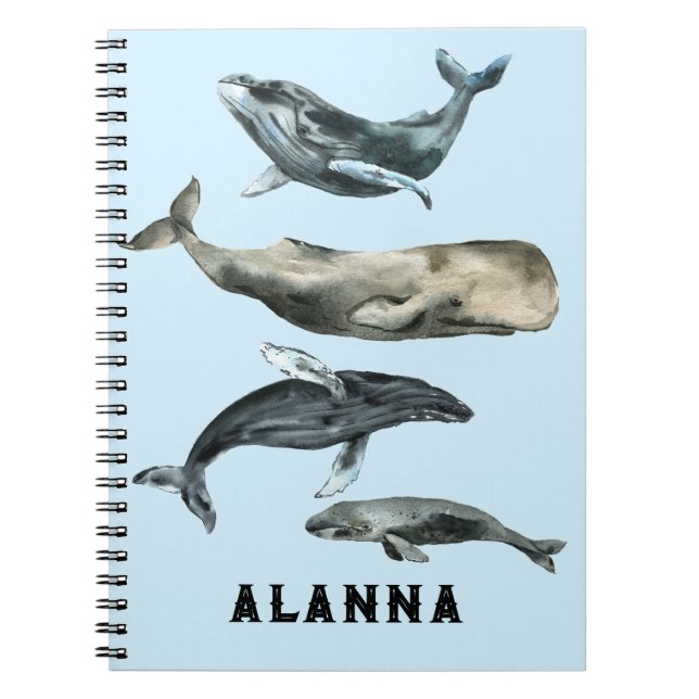 Cuaderno Una ráfaga de ballenas (Frente)