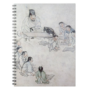 Cuaderno Una sala de clase confuciana (Sodang) (impresión