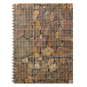 Cuaderno Una textura de pared de ladrillo grueso como abstr