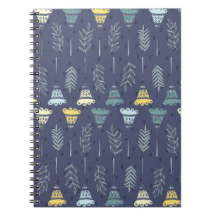 Cuaderno Una textura perfecta con hojas naturales perfectas