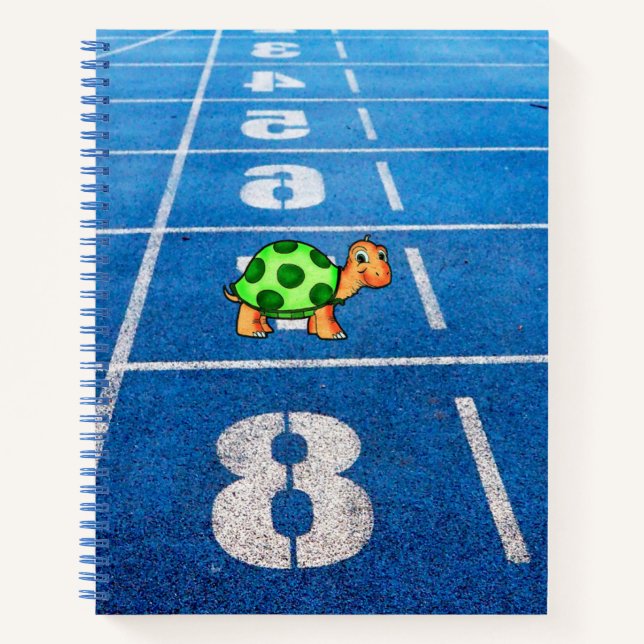 Cuaderno Una tortuga en una maratón (Anverso)