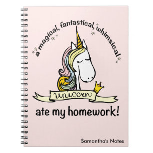 Cuaderno Una unicornio comió mi Novedad doméstica