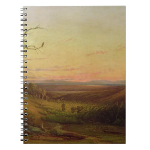 Cuaderno Una vista de Adelaide en la puesta del sol