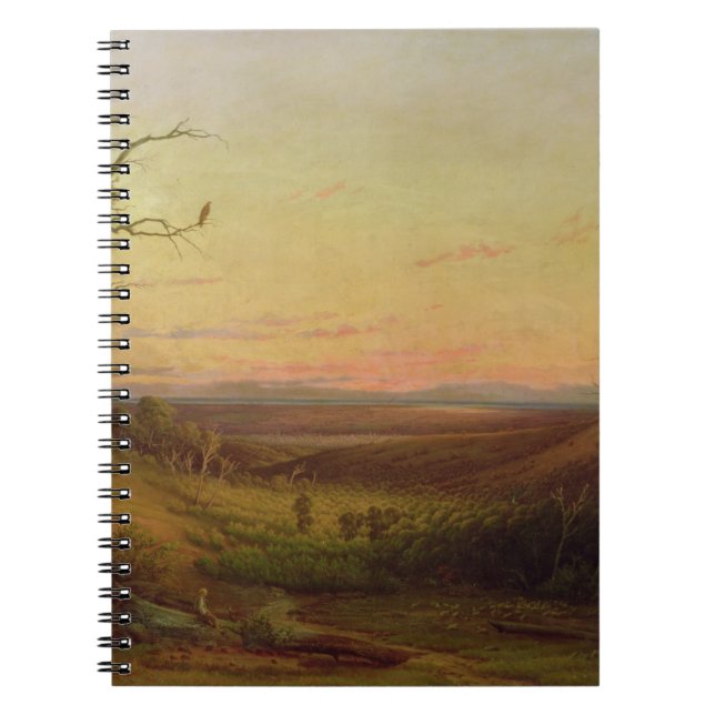 Cuaderno Una vista de Adelaide en la puesta del sol (Frente)
