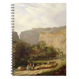 Cuaderno Una vista de la garganta del Cheddar (aceite en