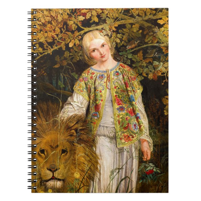 Cuaderno Una y el León, 1860 por William Bell Scott (Frente)