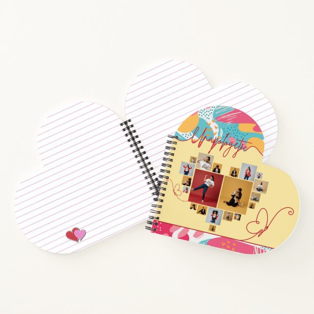 Cuaderno Unapologetic Personalized Feminine Photo Collage (Interior)