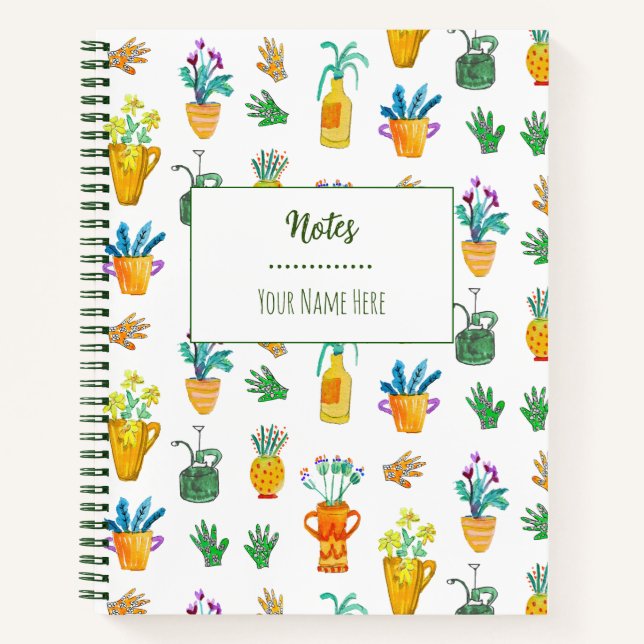 Cuaderno Unas fantásticas plantas de la casa adornan la man (Anverso)
