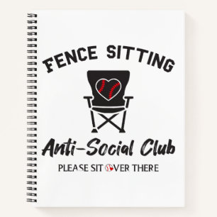 Cuaderno Unas vallas divertidas sentadas anti club social B