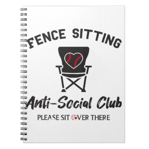 Cuaderno Unas vallas divertidas sentadas anti club social B
