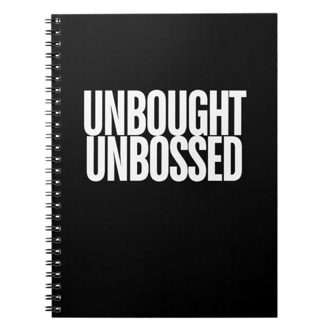 Cuaderno Unbought Unbossed Bold Chisholm (Frente)