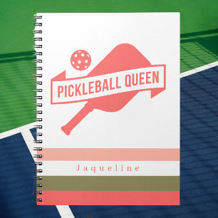 Cuaderno Único Aficionado Moderno De Bolas De Pickleball