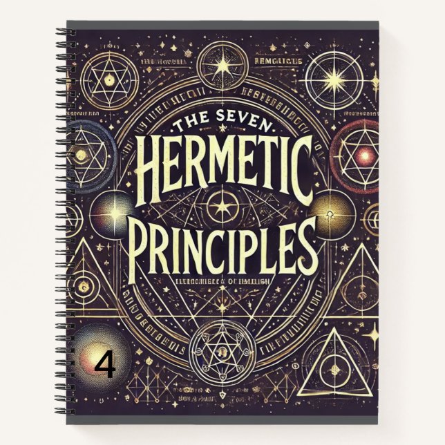 Cuaderno Único con Impresión de Principios Herméti (Anverso)