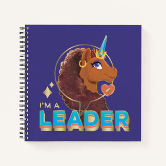 Cuaderno Único diseño de unicornio "Soy líder"