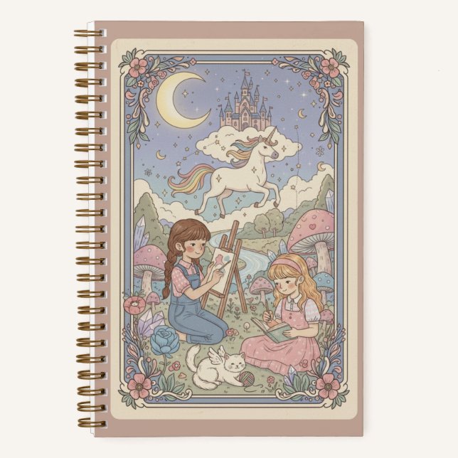 Cuaderno Unicorn Dream & Whimsical Artists Meadow Journal (Anverso)