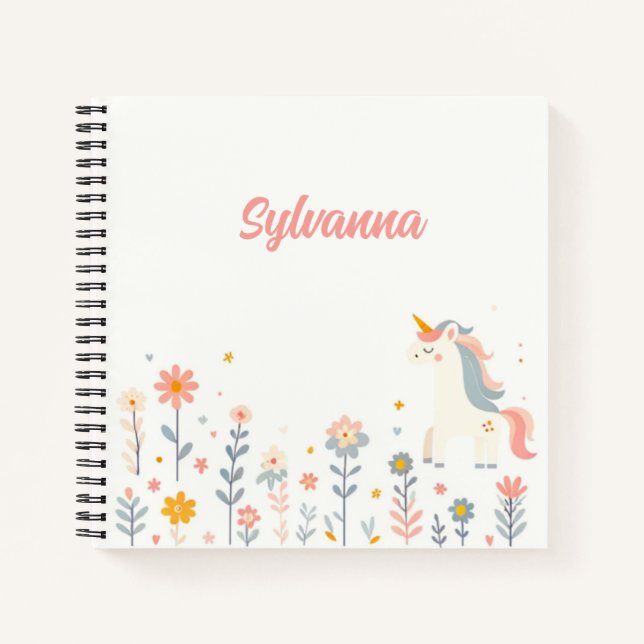 Cuaderno Unicorn Dreams & Flowery Schemes (Anverso)