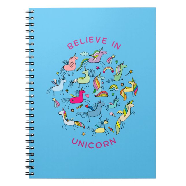 Cuaderno Unicorn Magic Kawaii (Frente)